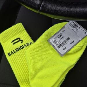 Balenciaga Neon Yellow Socks